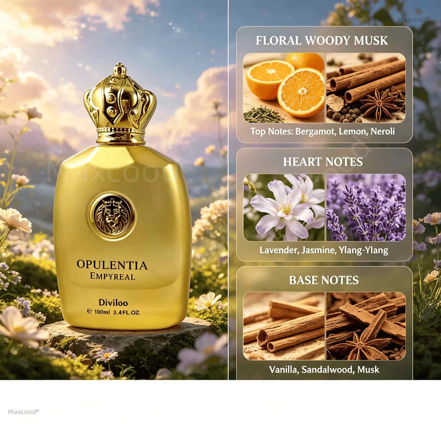 Floral, woody, and musky notes Men Luxury Long lasting fragrance suitable for everyday use For Holiday Anniversary Gift Perfume Valentine's Increase Charm Confidence Dating Unique Christmas Ideal for Gift for all seasons Hypoallergenic Mature Hypnotic