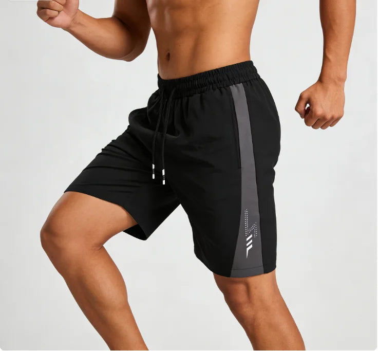 Men's Quick Dry Athletic Shorts Breathable Lightweight Running Shorts Elastic Waist Drawstring Casual Sports Shorts for Gym Work