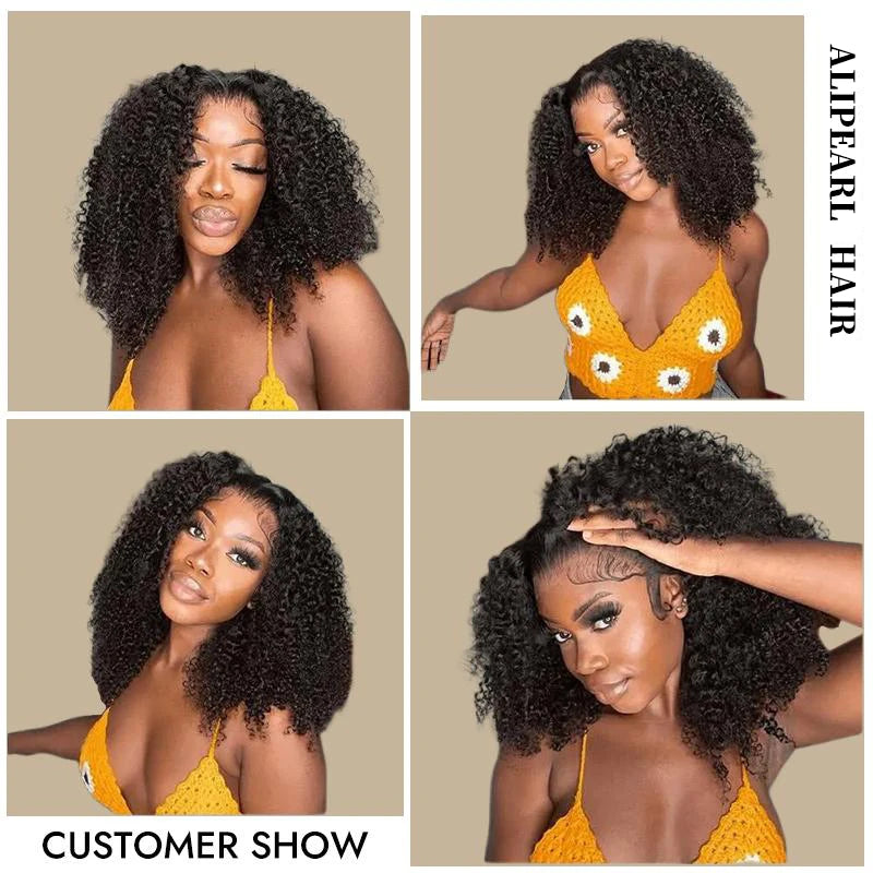 Alipearl Hair New Curly Wave Wig Glueless Pre Bleached Pre Cut 7x5 Ready To Go Closure Wig Human Hair With Pre Plucked Hairline