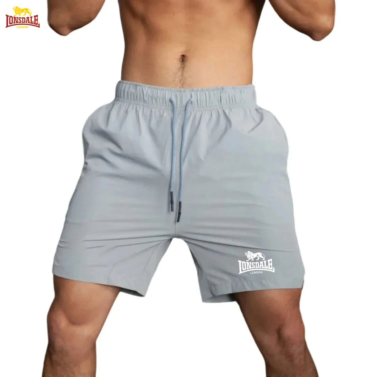 LONSDALE quick-drying and fast-drying summer shorts, men's casual sports shorts, breathable beach pants, suitable for fitness an