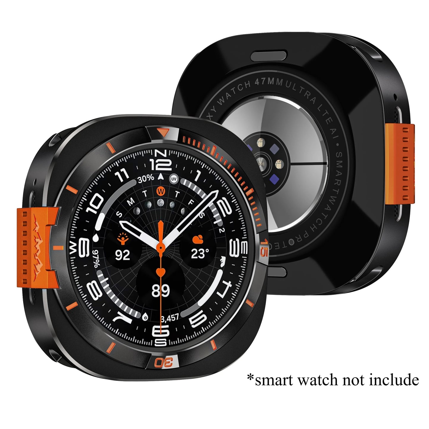 Metal Alloy Protective Case for Samsung Galaxy Watch Ultra 2025 47mm Hard Bumper Cover for Galaxy Watch 7 Ultra 47mm Accessories