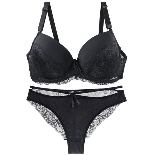2026 Factory Direct Sales Foreign Trade European and American Lingerie Plus Size Sexy Bra Set Amazon Hot-Selling Dropshipping