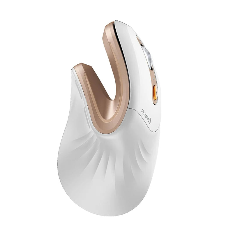 ProtoArc Ergonomic Mouse EM11 NL BT Rechargeable Wireless Vertical Mouse 2.4GHz Optical Mice for Windows, Mac OS