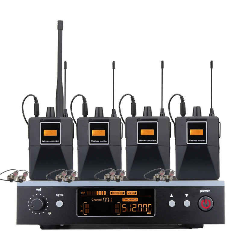 Professional Grade Stage Wireless In Ear Monitoring System With UHF mono mono Frequency,For Stage/Band/Drummer/Small Concert 