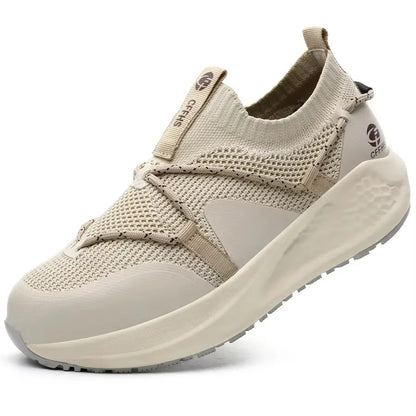 Latest Women Work Shoes Puncture-Proof Safety Shoes Non-slip Platform Sneakers Women Steel Toe Shoes Comfort Security Boots Lady