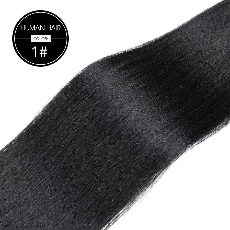 BHF Tape In Hair Extensions Human Hair 20pcs/Pack European Remy Straight Invisible Tape Ins Adhensive 100% Human Hair For Salon