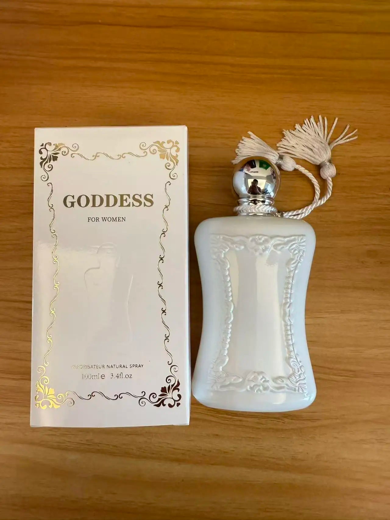 Goddess For Women Eau De Parfum 100ml - Elegant White Embossed Bottle Perfume - Long Lasting Floral Fruity Fragrance - Luxury Gift Box