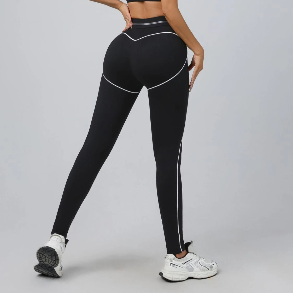 Yoga Suit Women Sport Set Pilates Clothing High Waisted Elasticized Leggings Hip Lifting Pants Gather Top Vest Strip Workout Set