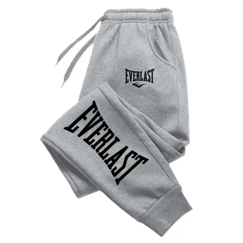 2025 EVERLAST Men Women Jogging Sweatpants Running Trousers Fleece Streetwear Sport Oversized Jogger Sweat Pants 2025 Clothing