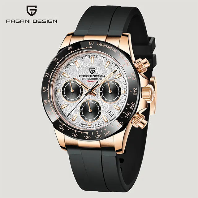 PAGANI DESIGN New VK63 Quartz Watch 40mm Men Wristwatch Chronograph Stainless Steel Waterproof Clock Top Brand Gift Watches Man