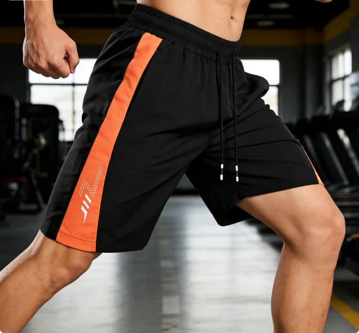 Men's Quick Dry Athletic Shorts Breathable Lightweight Running Shorts Elastic Waist Drawstring Casual Sports Shorts for Gym Work