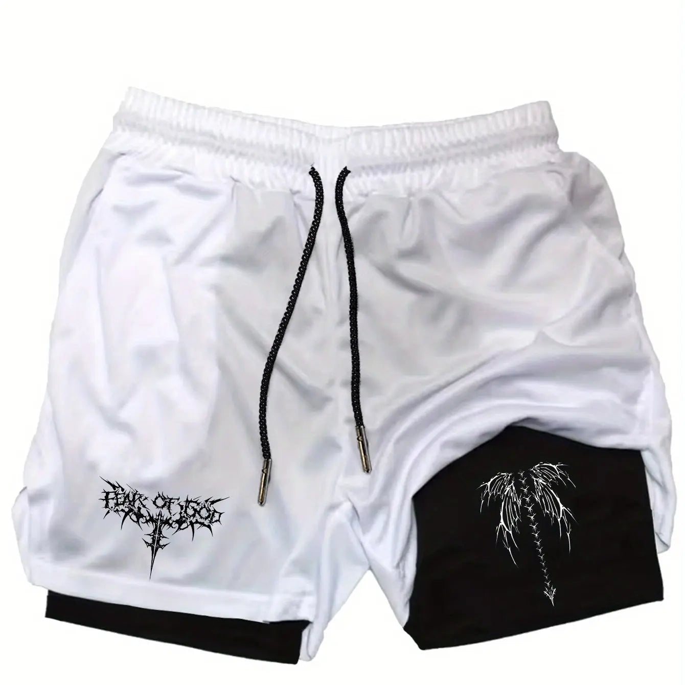 Men Running Shorts 2 in 1 Double-deck Sport Shorts Sportswear Gym Fitness Short Pants Training Jogging Bottom Men's Clothing