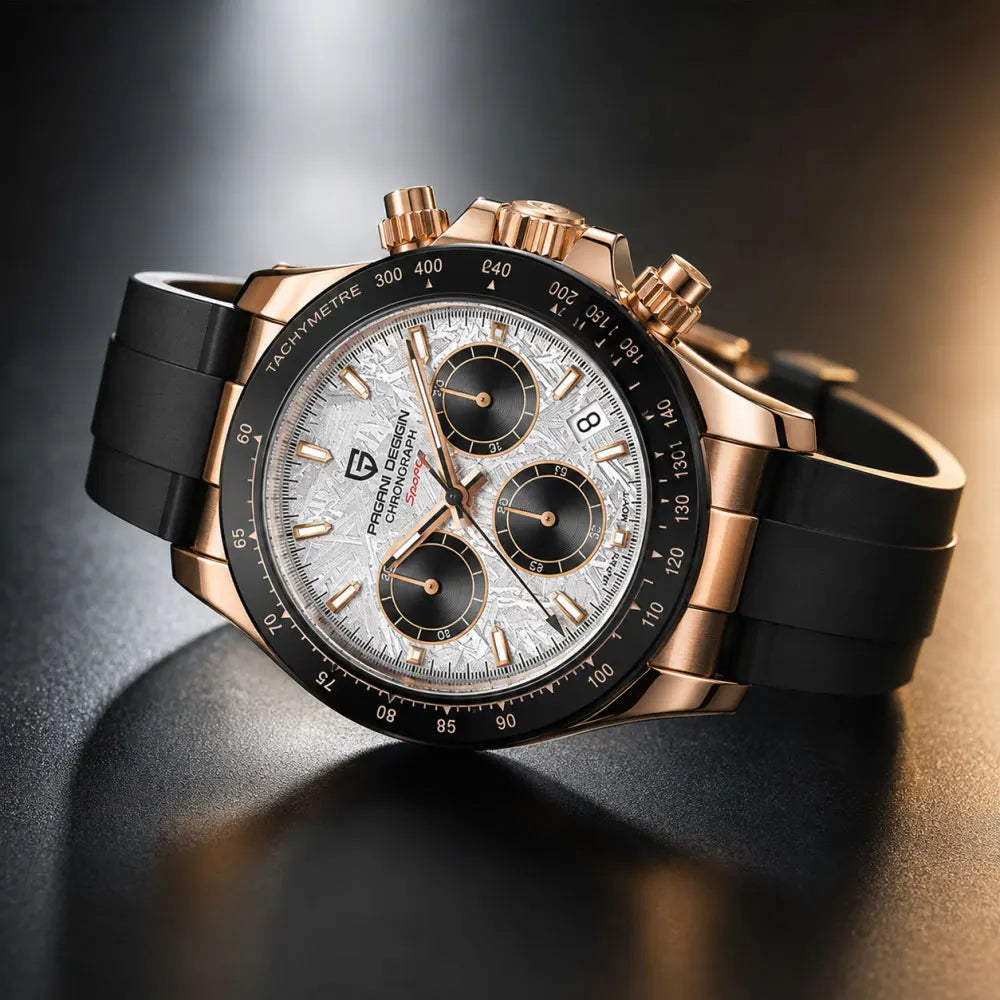 PAGANI DESIGN New VK63 Quartz Watch 40mm Men Wristwatch Chronograph Stainless Steel Waterproof Clock Top Brand Gift Watches Man