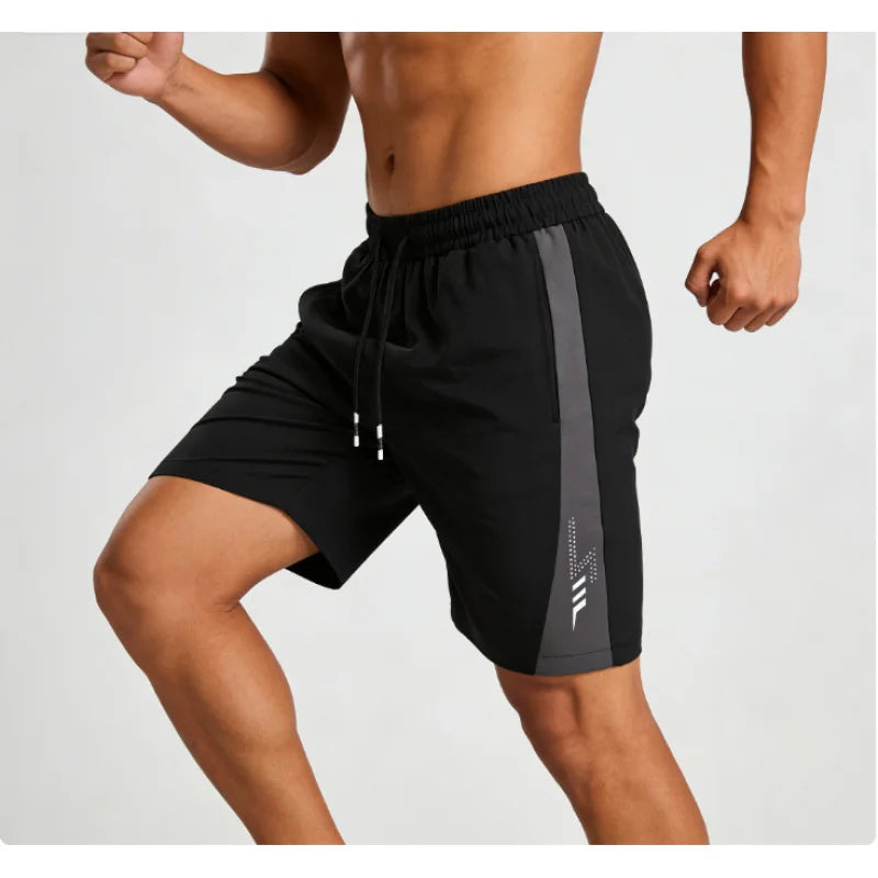 Men's Quick Dry Athletic Shorts Breathable Lightweight Running Shorts Elastic Waist Drawstring Casual Sports Shorts for Gym Work