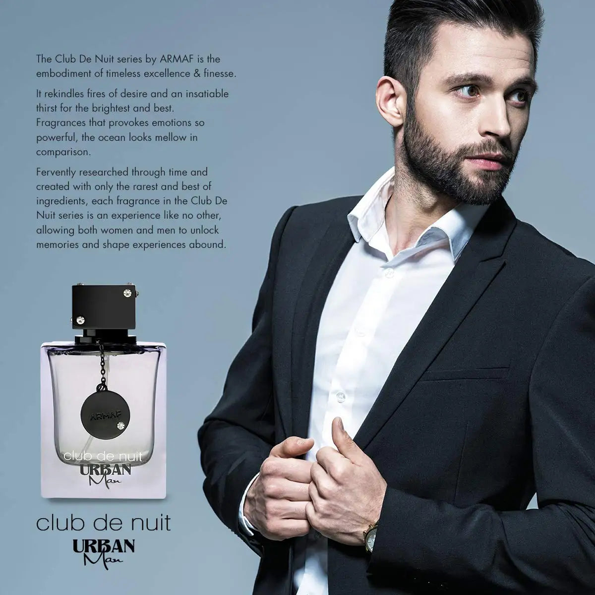 Original Arabic Perfume Armaf Club De Nuit Urban for Man Eau de Parfum Spray 3.6 Ounce long lasting fragrance Cologne Persistence Pheromone Portable Birthday gift