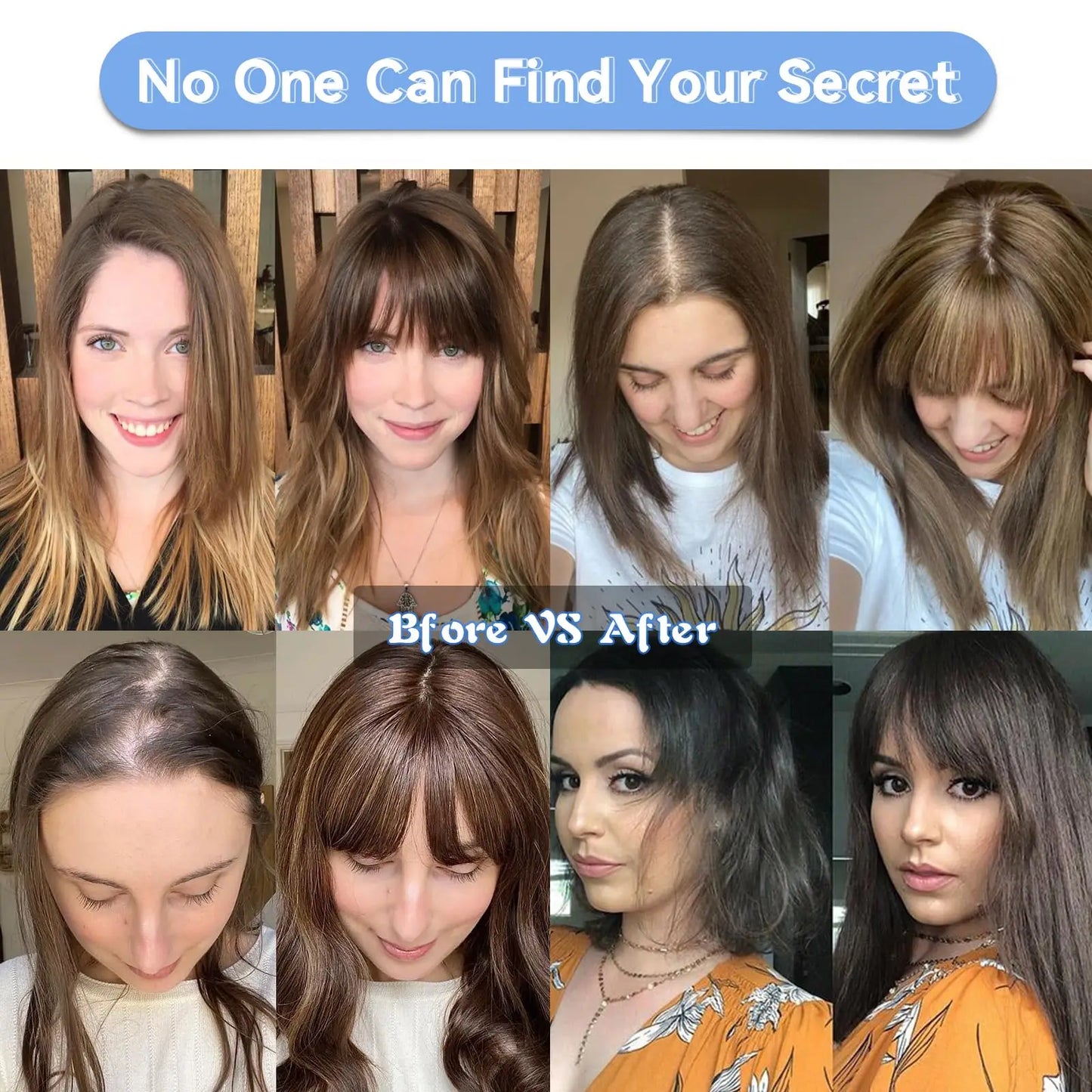 Brown Mixed Blonde Human Hair Toppers Middle Part 100% Remy Human Hair Straight Lace Base Clip in Hairpieces for Women Loss Hair