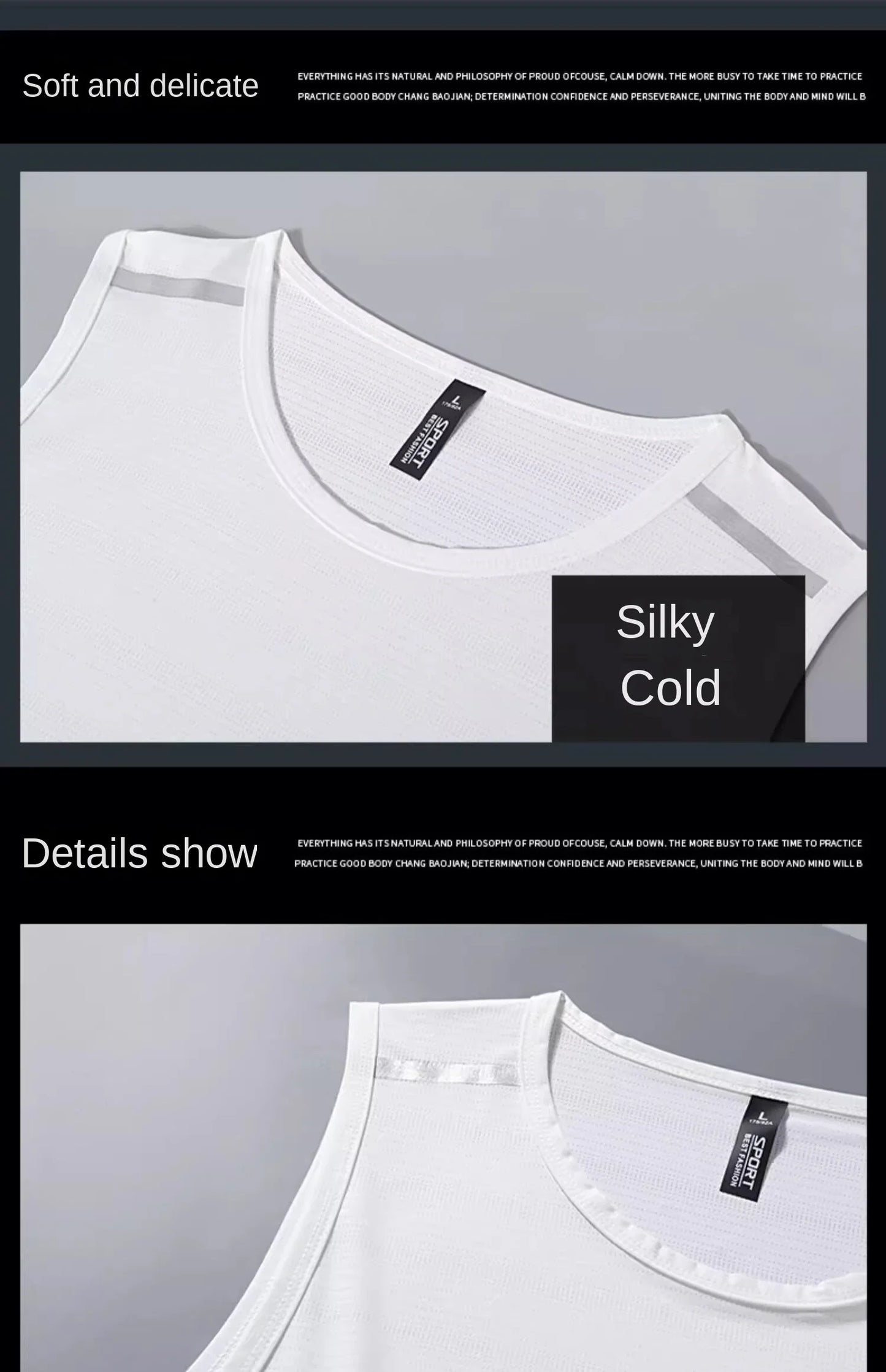 Sports vest men's fitness summer ice silk top running sleeveless quick drying clothes, camisole loose basketball training t-shir