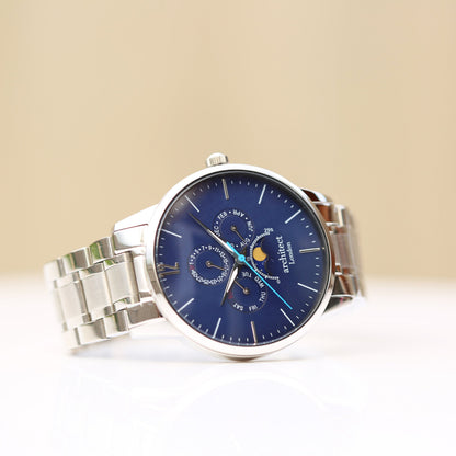 Men's Architect Apollo Blue - Handwriting Engraving