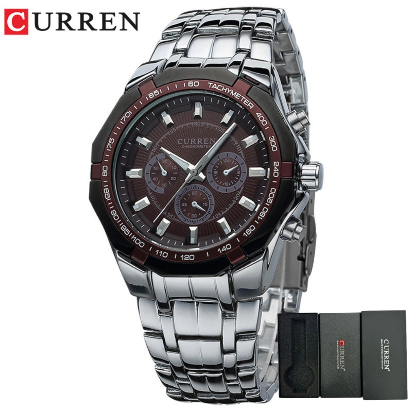 CURREN Men Luxury Brand Military Sport Mens Watches Full Steel Quartz Clock Men's Waterproof Business Watch Relogio Masculino