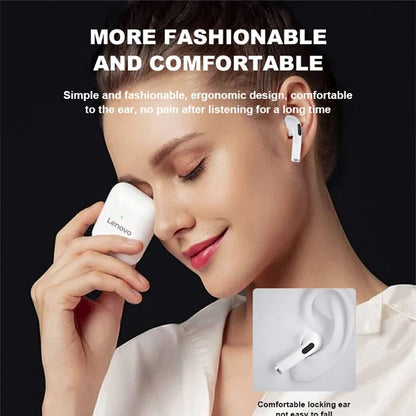 Original Lenovo Pro4 TWS Wireless Earphone Bluetooth Headset HiFi Noise Reduction Earbuds Waterproof Game Sports Mic Headphone
