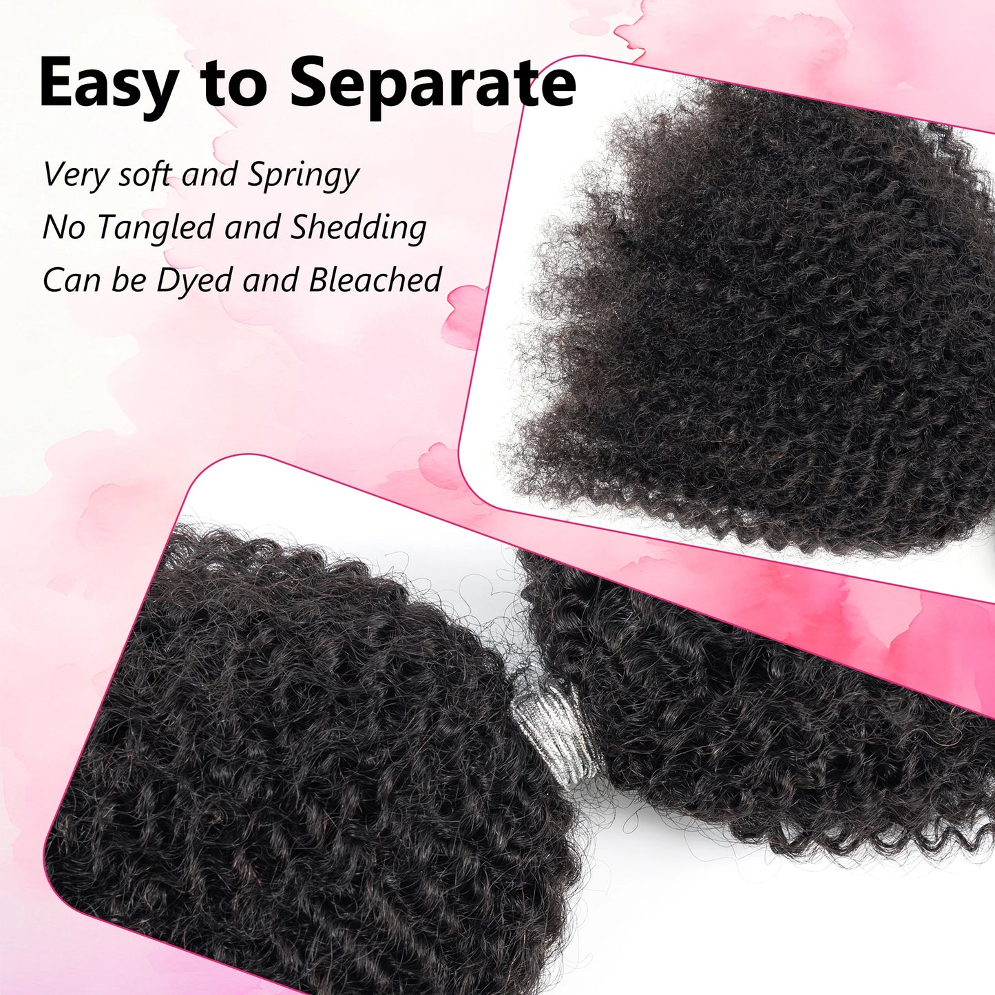 ANNA Factory No Middleman Best Selling Wholesale Price Grey Color 4C100%Human Hair Afro Kinky Bulk Hair Extension for African