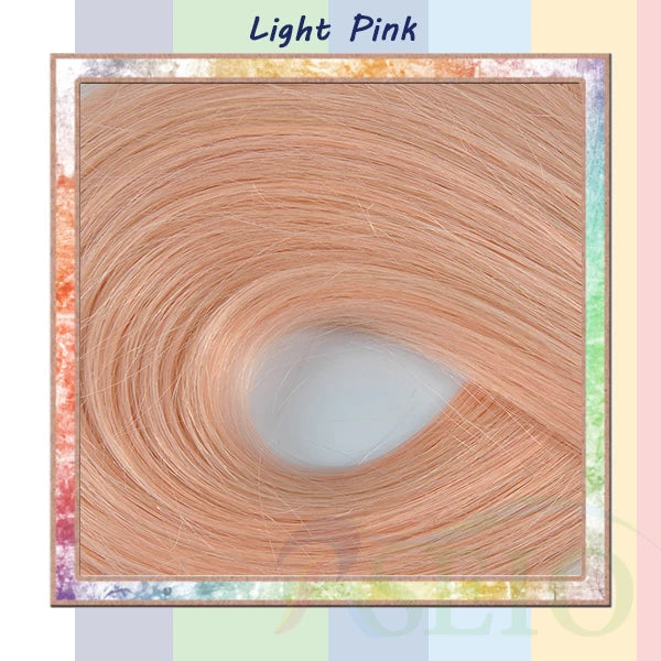RESIO Color  8D Tip Hair Extensions 100% Real Human Hair Microbeads Extensions Color Purple Blue Pink Gray 18-20inch 0.5g/Strand