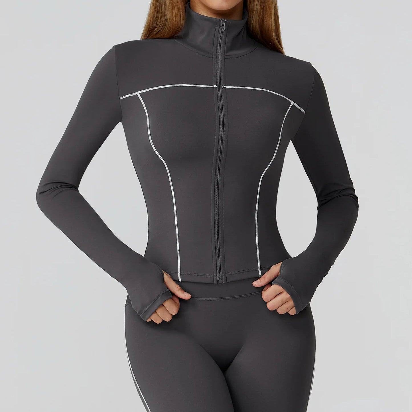 Yoga Clothes Women Sport Jacket Running Long Sleeve Shirt Sports Jackets Top Workout Coat Gym Training Clothing Workout Yoga Top
