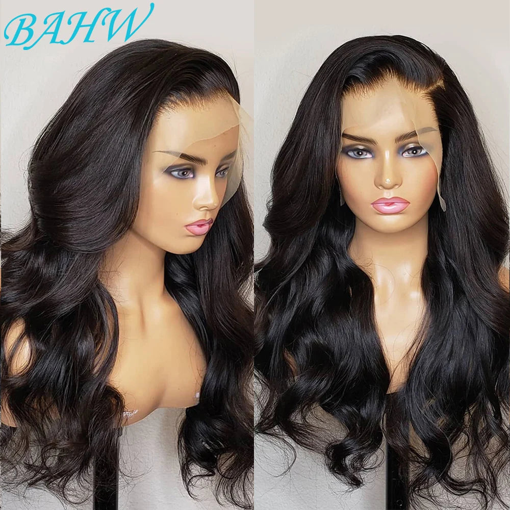 Burmese Hair Body Wave 4x4 Transparent Lace Closure Human Hair Wig 30 Inch 13x4 Lace Front Wig Pre-Plucked With Baby Hair