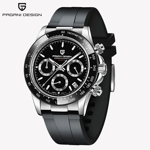 PAGANI DESIGN New VK63 Quartz Watch 40mm Men Wristwatch Chronograph Stainless Steel Waterproof Clock Top Brand Gift Watches Man