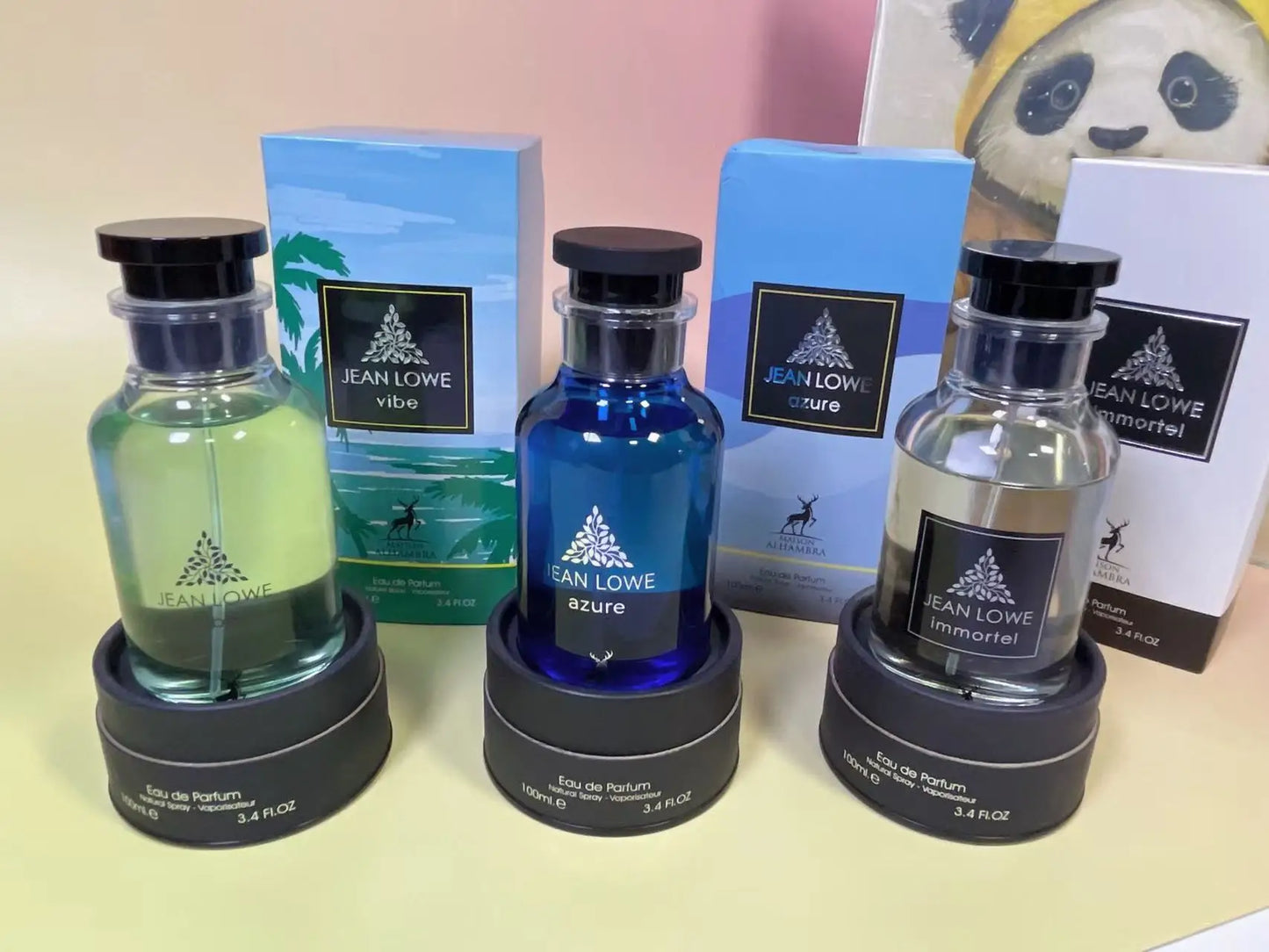 Jean Lowe Azure Immortel Perfume 3.4oz EDP Long Lasting Fresh Citrus Woody Amber Unisex Fragrance For Men Women Anniversary Gift Birthday Gift Summer Travel Luxury Perfume Bergamot Grapefruit Ginger Musk Marine Fresh Cologne Daily Wear Office Date Night E