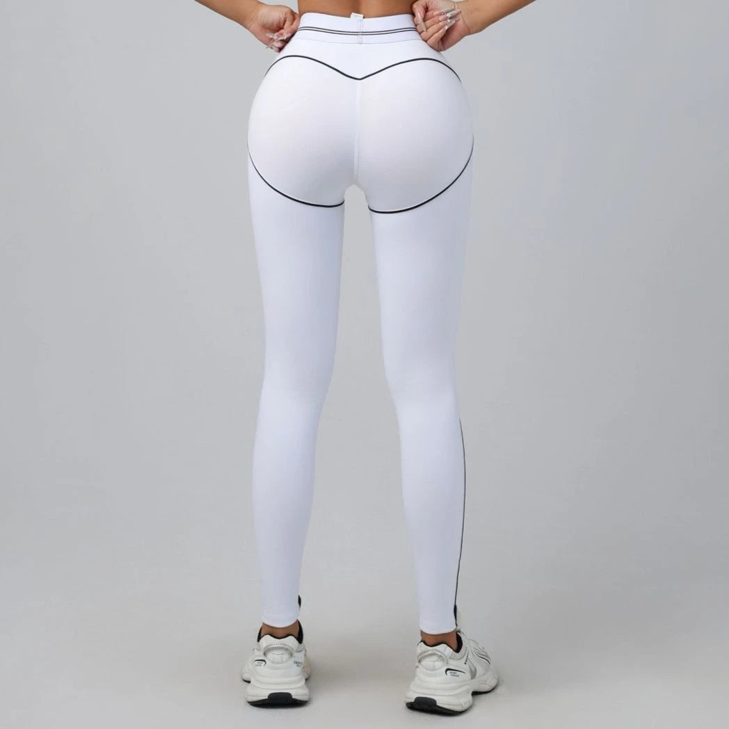 Yoga Suit Women Sport Set Pilates Clothing High Waisted Elasticized Leggings Hip Lifting Pants Gather Top Vest Strip Workout Set