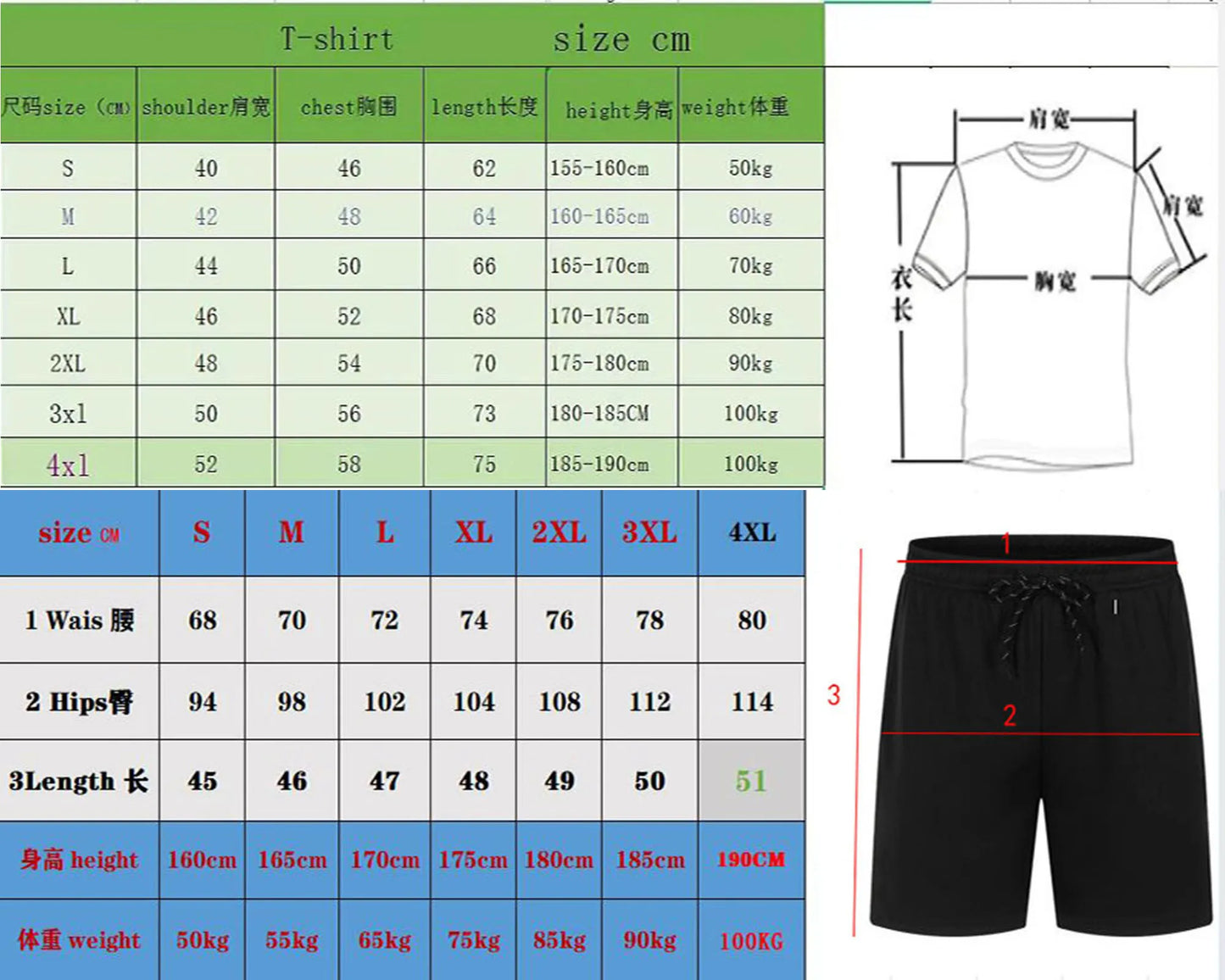 New high-quality men's summer T-shirt, Harajuku summer hip-hop men's fitness and sports round-neck top and shorts set, fashionab