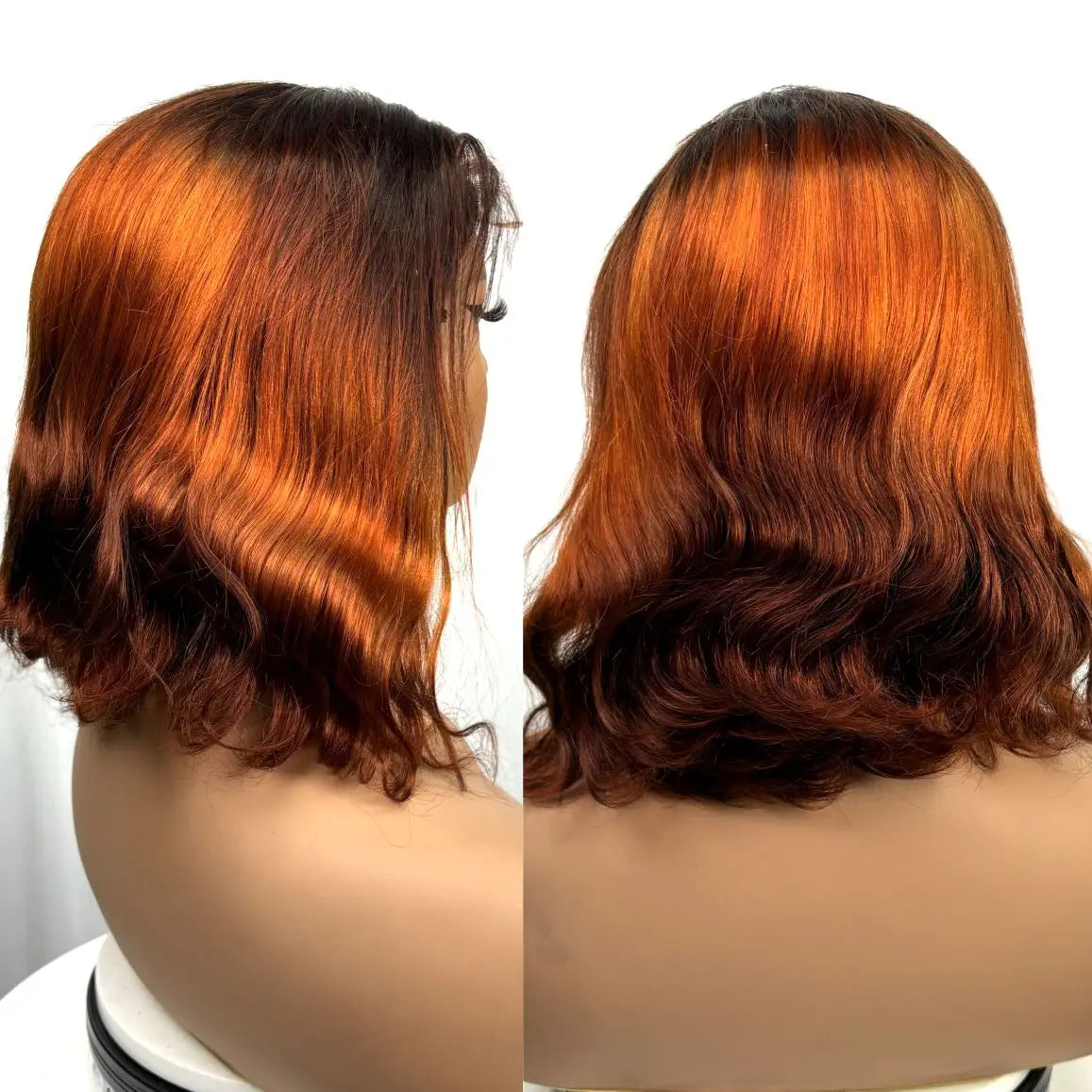 250% Density Colored Body Wave Human Hair Wigs 12inch 12A 100% Human Hair 4x4 Transparent Lace Closure Wavy Hair Wigs for Women