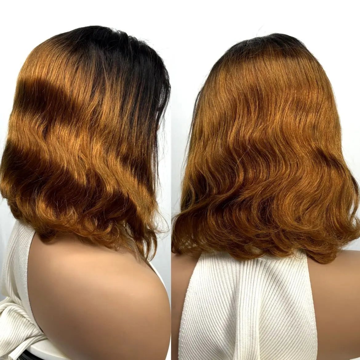 250% Density Colored Body Wave Human Hair Wigs 12inch 12A 100% Human Hair 4x4 Transparent Lace Closure Wavy Hair Wigs for Women