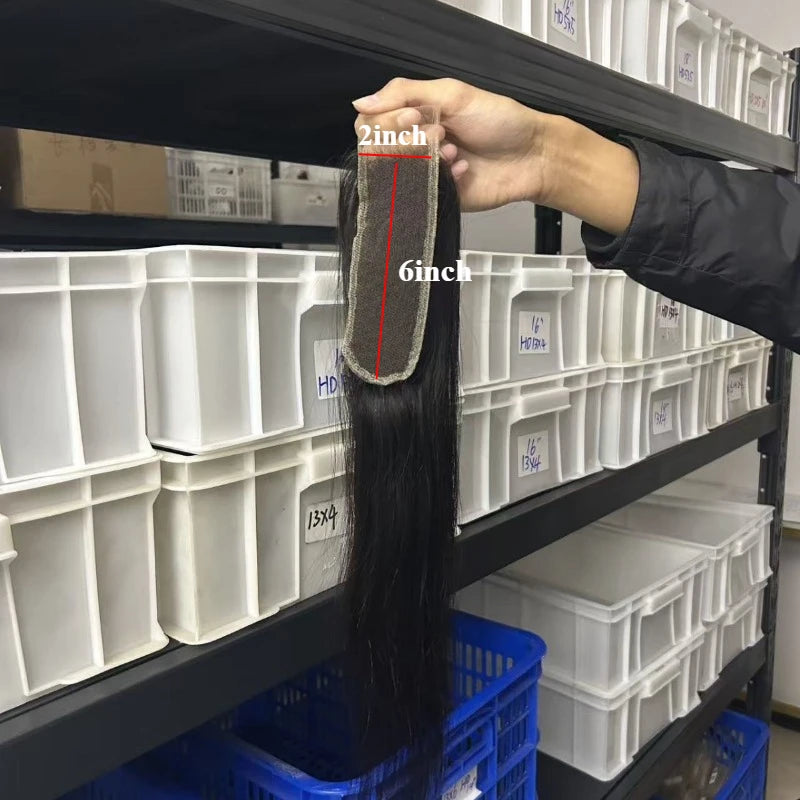 Human Hair 13x6 Lace Frontal Pre Plucked with Baby Hair 150% Density 10-22'' 2x6 Lace Closure Remy hair for Women Natural Color