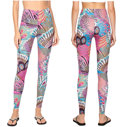 Leggings Women Sexy Sport Gym Training Print High Waist Yoga Pants Fitness Joggings Running Workout Legging Sports Trousers