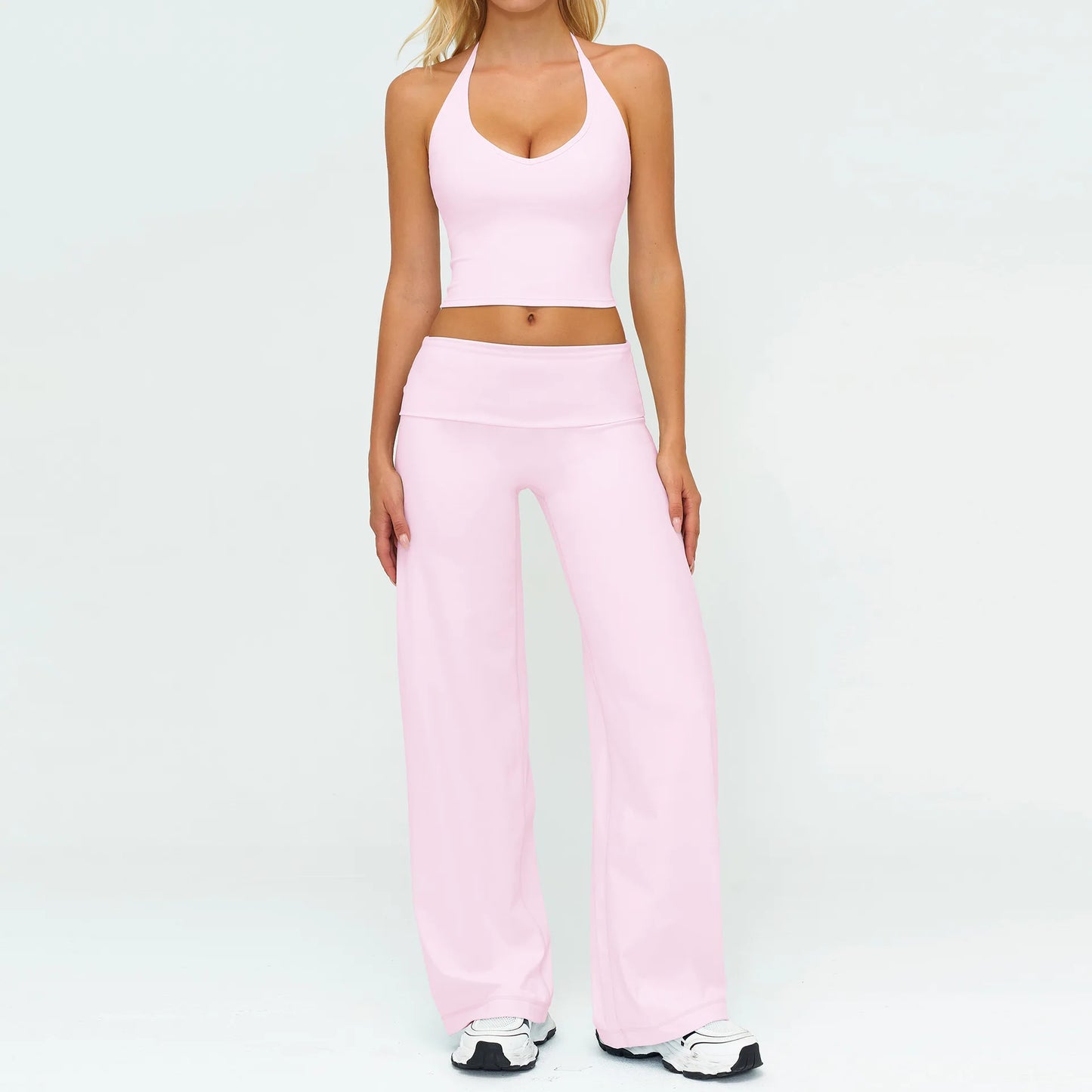 BIANHUI Women's Tracksuit Yoga Set Loose Casual Women Outdoor Sports Long Sleeve 2/3 Piece Set Sportswear Woman Gym Clothes