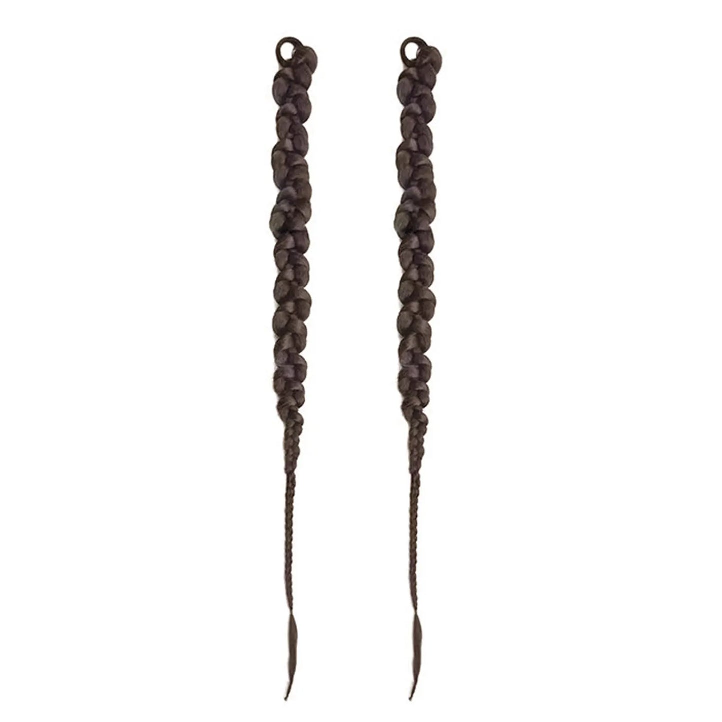 1/2PCS Hair Extension Braided Ponytail Fashion Long Twist Braided Ponytail Synthetic Extension Hair Accessories Hip Hop Y2K Girl