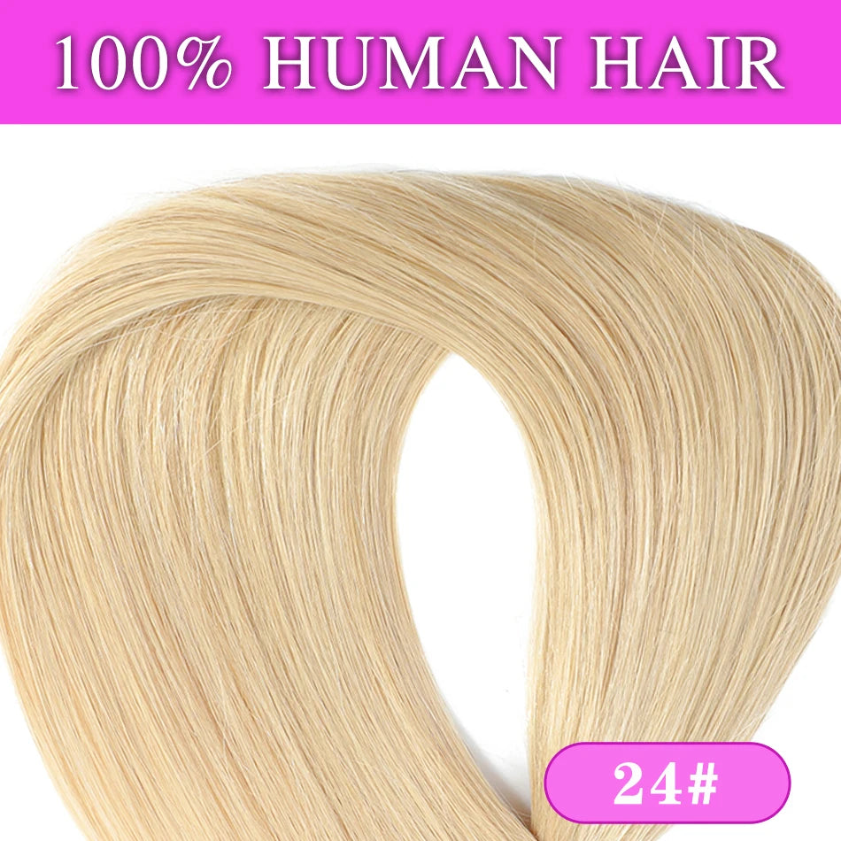 SOVO Tape in Hair Extensions 100% Remy Human Hair 20 Inch  20pcs  Balayage Skin Weft Tape in Extensions  12-26 inch