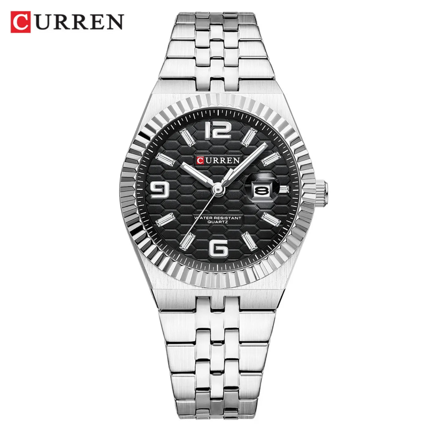 CURREN Women's Watch Analog Quartz Waterproof Ladies Wrist Watches with Date Dainty Fashion Luxury Stainless Steel Watch