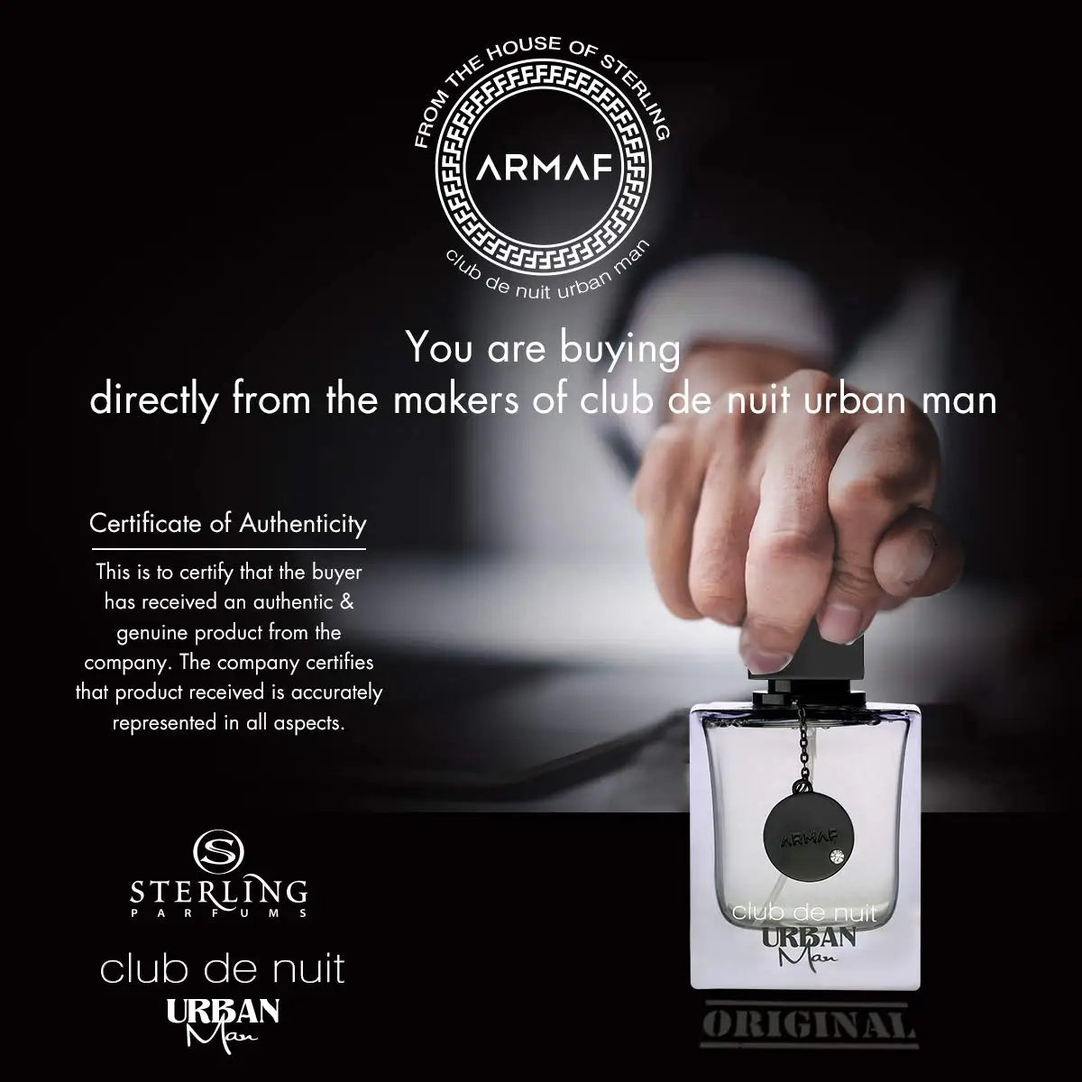 Original Arabic Perfume Armaf Club De Nuit Urban for Man Eau de Parfum Spray 3.6 Ounce long lasting fragrance Cologne Persistence Pheromone Portable Birthday gift