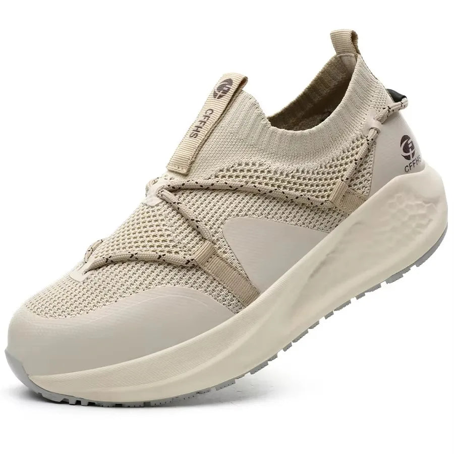 Latest Women Work Shoes Puncture-Proof Safety Shoes Non-slip Platform Sneakers Women Steel Toe Shoes Comfort Security Boots Lady