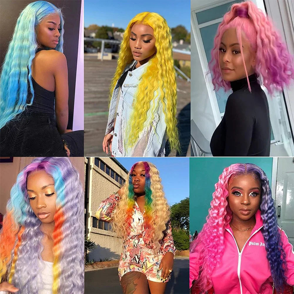 High Quality 613 Honey Blonde Colored Deep Wave Human Hair 1 3 4 Bundles Deal 28 30 32 Inch Long 100% Unprocessed Raw Vietnamese Human Hair Bundles Baby Soft Deep Curly Human Hair Bundles Extensions Can Be Dyed Wholesale Hair For Black Women Free Shipping