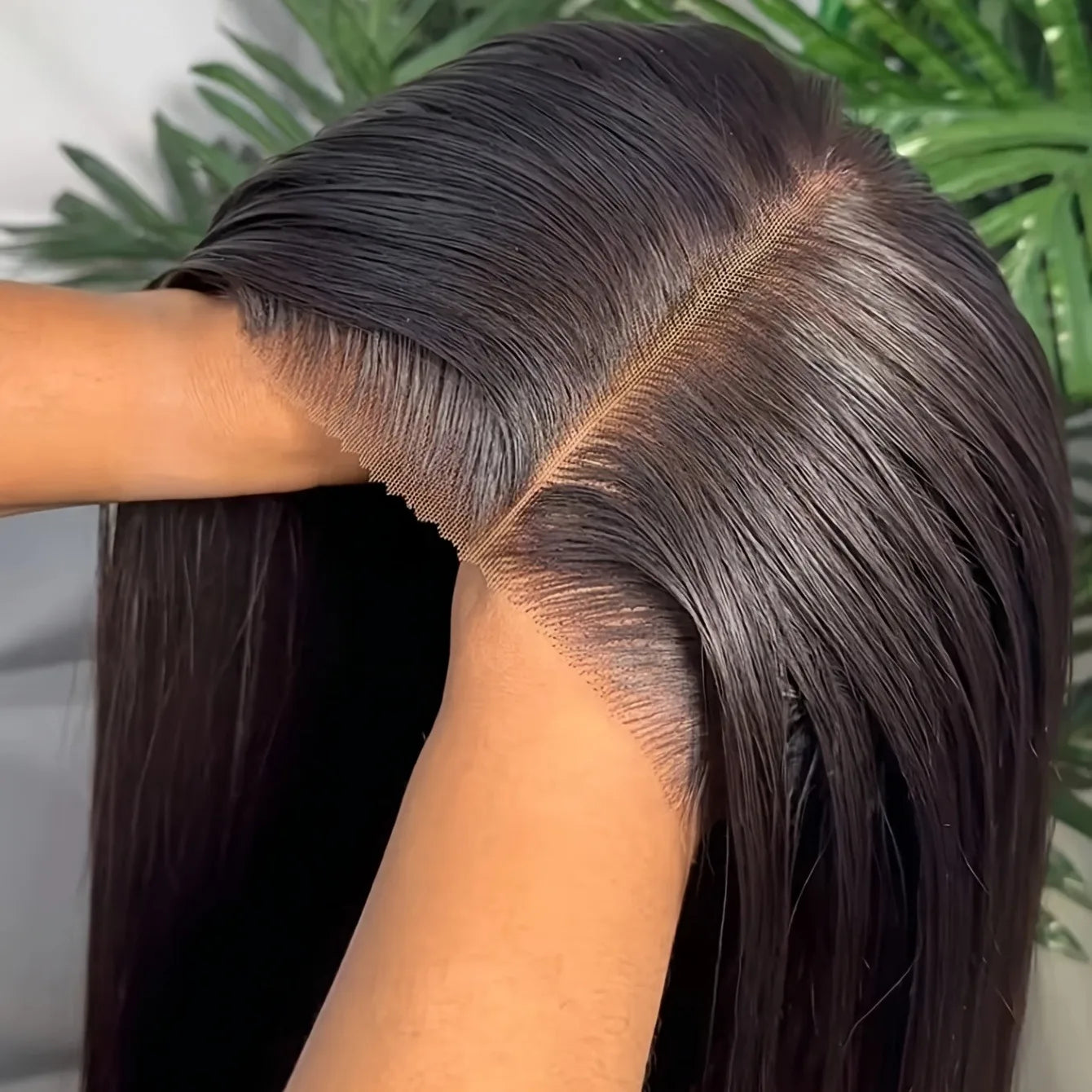 5x5 Natural Color Straight Human Hair Wig Swiss HD Lace Front Straight Wig Three Densities are Avaliable All Fluffy Full Hair Natural Looking Comfortable Pre Plucked Hairline with Baby Hair Easy to Maintain for Everyday and Occasion Use