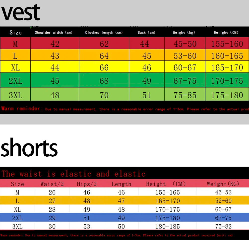 Men's Tank Top Sets 2026 Summer Quick drying sports oversize beach 2 piece set running seaside  Suit for man Breathable