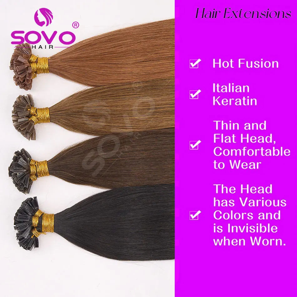 V Tip Hair Extensions Real Human Hair Keratin Human Hair Extensions  Natural Hair Italy Keratin Glue Machine Remy Hair 50 Strand