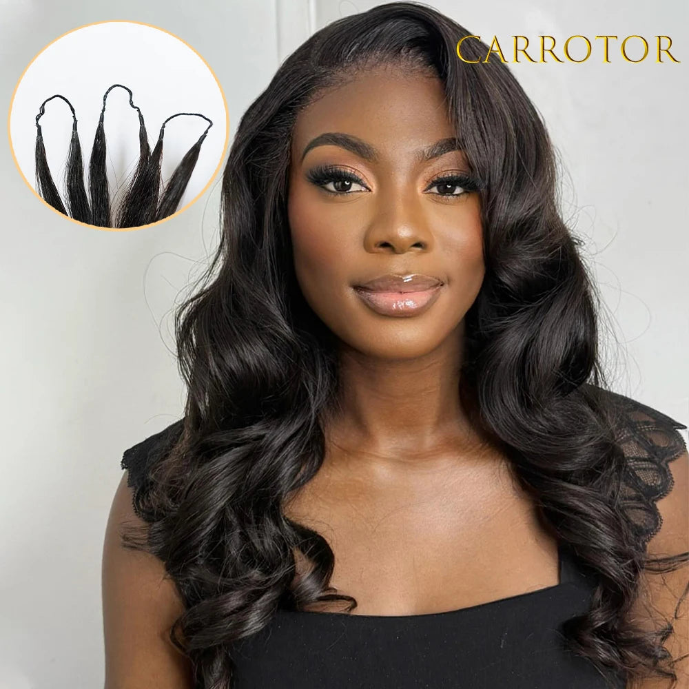 Pre Separated Crochet Hair Body Wave Crochet Human Hair for Black Women Extensions Human Hair Water Wave Bundles Knotless Hair