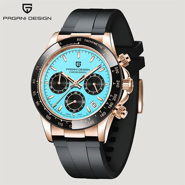 PAGANI DESIGN New VK63 Quartz Watch 40mm Men Wristwatch Chronograph Stainless Steel Waterproof Clock Top Brand Gift Watches Man