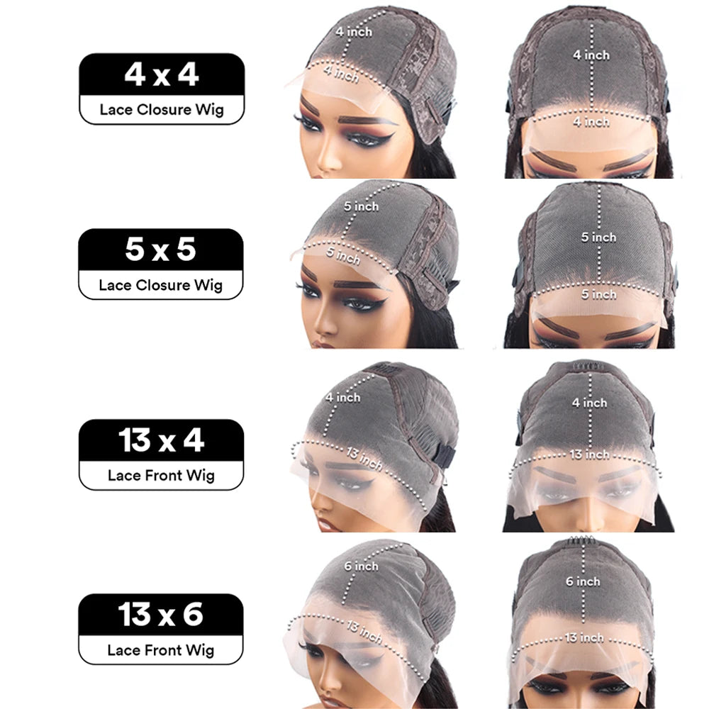 Short Bob Wigs Human Hair 13x6 Bone Straight HD Lace Front Wig 4x4 5x5 Lace Closure Wig Human Hair Wigs For Woman Natural Hair