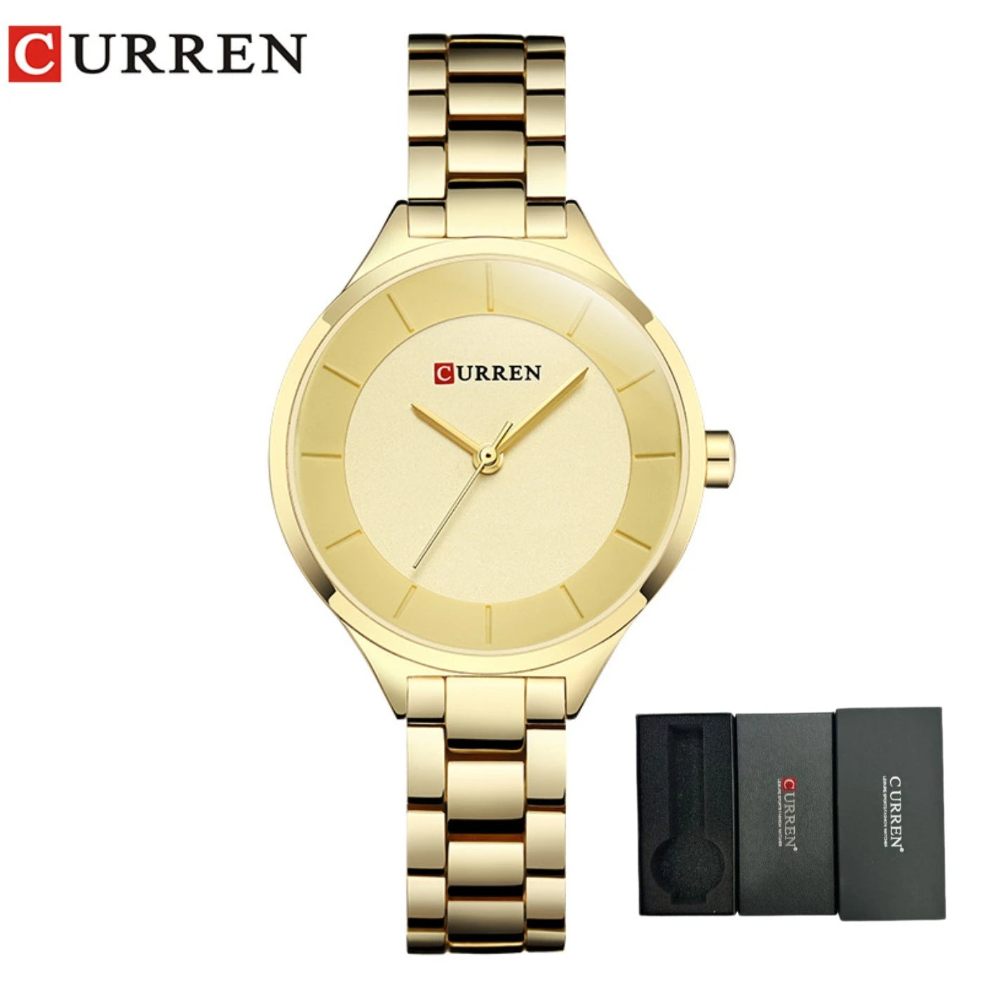 CURREN New Simple Women Bracelet Wrist Watches Light Extravagant Girls Fashion Geneva Quartz Clock Female Luxury Wristwatch 2017